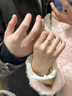 BOEAY树与太阳情侣戒指女款纯银对戒钟久久求婚表白戒指送女朋友送老婆 树与太阳情侣对戒/七仓发货 实拍图