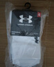 安德玛（Under Armour）篮球袜子 运动袜男女 跑步羽毛球防臭袜中筒棉袜 白色XL码三双装 实拍图