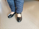 老人头女鞋秋冬季新款轻便舒适软底女皮鞋平跟防滑浅口休闲妈妈鞋母亲节 黑色 37 实拍图