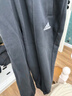 adidas情侣款休闲宽松抓绒圆领长袖卫衣套头衫男女阿迪达斯轻运动   黑色/白   XXS 实拍图