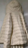 坦博尔轻薄羽绒服女宽松可脱卸帽女士轻薄羽绒外套TD216236 焦香米 160  实拍图
