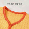 舒贝怡婴儿衣服儿童马甲秋冬保暖可爱上衣对开背心宝宝马夹坎肩黄100 实拍图