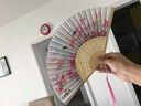 倾沫 团扇中式古典宫扇圆形扇子舞蹈扇中国风女式小圆扇广告扇定制 鸟鸣涧 实拍图
