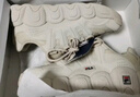 斐乐（FILA）可颂面包鞋运动鞋男士休闲鞋舒适厚底老爹鞋复古 燕麦色-OM 39 实拍图