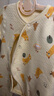 童泰宝宝连体衣秋冬季纯棉婴儿衣服家居内衣偏开长袖夹棉哈衣爬服 黄色 66cm (建议3-6个月身高60-68cm) 实拍图