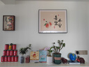 顺吉祥利 猫咪电表箱装饰画遮挡配电箱电闸盒开箱多媒体挂画开关餐厅壁画 B8017平安喜乐寓意 60*50cm(遮挡50*40)掀盖黑框 实拍图