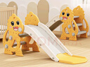 乖乖熊儿童滑滑梯室内 家用小型宝宝滑梯折叠0-2岁幼稚园小孩玩具游乐园 加大版萌萌龙（黄）+故事机 实拍图