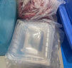 钦呈一次性餐盒塑料打包盒便当盒分格饭盒外卖保鲜盒防漏快餐盒 红黑四格带盖100套 实拍图