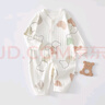 婧麒（JOYNCLEON）婴儿衣服春秋款纯棉连体衣早秋a类宝宝无骨秋装可爱哈衣秋季 双拼米奇 66cm 实拍图