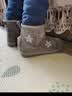 巴拉巴拉童鞋儿童雪地靴女童加绒中筒靴冬季靴子防滑棉靴 灰色调00322 29 实拍图