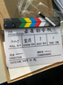 早行客 电影场记板 导演打板开拍板磁铁打板30*24cm彩色条纹中英文白色底板场景板打板器标记板 送水性笔 实拍图