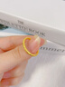 中国黄金（CHINA GOLD）樱花黄金戒指女足金古法素圈对戒婚戒七夕情人节礼物送女友老婆 9#樱花戒指约0.5g*甄选礼盒 实拍图