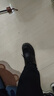 公牛世家男鞋休闲皮鞋男士马丁靴英伦潮流百搭做旧大头工装鞋子男 黑色 43 实拍图