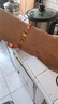 中国黄金（CHINA GOLD）十二生肖黄金手链女护身符红绳七夕情人节礼物送女友老婆生日实用 【未羊】十二生肖黄金手链 实拍图