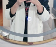 安踏王一博同款水壳冲锋衣男女夏硬壳户外登山服防泼水外套防暴雨风衣 【男三合一水壳1.0】黑/白7613-1 L 实拍图