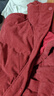 茵曼2025冬季女装新款羽绒服女高充绒量鸭绒灯芯绒保暖短款外套上衣 深枣红 S 154-160cm /91-100斤 实拍图