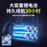 奥克斯（AUX）强光手电筒巡检手提灯应急巡逻手电筒强光 超长续航野外探照灯 6000W+续航8-10h+侧灯+背带 实拍图
