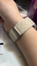 watchbond适用红米手表Watch4/5表带小米手环9pro编织磁吸扣智能运动手表小米手环8Pro升级防水尼龙腕带配件 【磁吸扣-编织回环】星光彩点-星光扣+银接头 适用红米手表Watch5/4 实拍图