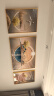 诗六艺家饰客厅装饰画北欧现代简约沙发背景墙挂画三联画大气轻奢壁画晶瓷画 福禄高照（铝合金外框） 晶瓷画左右60*80+中间120*80亮面 实拍图