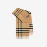 博柏利（BURBERRY）【礼物】围巾男女 格纹羊绒围巾 黑色 实拍图