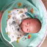 奔麦婴儿洗澡盆可折叠游泳桶家用宝宝游泳池儿童洗澡可坐可躺泡澡桶 大号(安装款)彩虹粉 实拍图