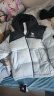骆驼羽绒服女冬季新款热反射升温保暖加厚连帽面包服短款外套 734CA6B605C4 幻影黑/以太蓝 有袖标 2XL 实拍图