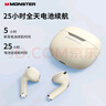 魔声（Monster）N-Lite 208苹果蓝牙耳机无线 双耳降噪手机通用入耳式运动耳机真无线游戏耳机低延迟 高音质长续航 黑色【经典款】 实拍图