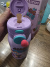 UOOHA保温杯随行双饮高颜值水杯子吸管盲盒杯儿童水杯女士带杯套杯子 魔法小不点-紫色 500ml 实拍图