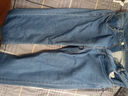 京东京造牛仔裤男秋季直筒裤子男士休闲长裤磨毛加绒加厚中蓝 32码 实拍图