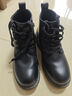 马登工装经典复古马丁靴男英伦风通勤百搭靴子加绒高帮男士休闲皮鞋秋 经典黑色 【硬皮光面6孔】 42 (260mm) 男码 实拍图