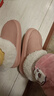 朴西棉拖鞋女士冬季包跟室内家居保暖厚底月子棉鞋女款外穿秋冬季 粉色 38 （38-39） 实拍图