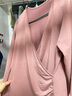 嫚熙（EMXEE）超皮孕妇秋衣秋裤套装秋冬哺乳月子服保暖内衣 燕麦灰【中暖-发热纱】 M 实拍图