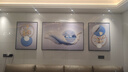 诗六艺家饰客厅装饰画北欧现代简约沙发背景墙挂画三联画大气轻奢壁画晶瓷画 前程似锦（铝合金外框） 镶钻画左右60*80+中间120*80亮面 实拍图