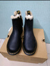马丁博士（Dr.Martens）2976 Leonore冬加绒厚保暖雪地靴切尔西靴 黑色 38 实拍图