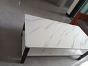 富禾茶几客厅家用茶桌钢化玻璃茶台仿岩板大理石茶几轻奢沙发边几桌子 亏本跑量【加粗钢架】白大理石纹色100cm 实拍图