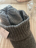 JEEP SPIRIT帽子冬季防寒男女老年人纯羊毛针织毛线鸭舌帽保暖加厚护耳老人帽 深灰（100%纯羊毛） 均码-有弹性 实拍图