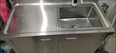 法耐（FANAI） 加厚304不锈钢一体水槽柜商用厨房洗菜盆洗手池洗碗池一体盆 【耐用右单槽】长120宽60高80 实拍图