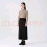 无印良品（MUJI）女式 灯芯绒 A字裙 长半身裙女秋冬款裙子 美拉德BE09CC3A 黑色 L (165/70A) 实拍图