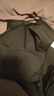DUTRIEUX 瑜伽服女套装健身运动服跑步训练衣含胸垫T恤拼接短袖瑜伽裤 瑜伽服两件套果酱紫+黑 M（建议95-110斤） 实拍图