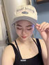 啄木鸟美式复古拼色四季棒球帽女大头围显脸小加大加深宽帽檐鸭舌帽子潮 灰色 均码 实拍图