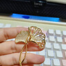 纪诗哲（GIEVSZHE）金色银杏叶胸针高档女奢侈高端品牌胸针胸花214情人节礼物送女友 免费刻字/代写贺卡【请拍】 实拍图