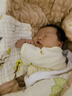 童泰秋冬0-6个月新生儿婴儿宝宝偏开保暖衣连体蝴蝶哈衣棉衣蓝色52cm 实拍图