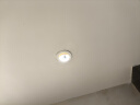佛山照明（FSL）LED筒灯嵌入式天花孔射灯吊顶商用玄关过道全铝材全白3寸6W开孔90-100mm 白光（6500K） 实拍图