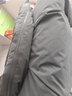 马登工装 美式复古白鸭绒连帽羽绒服男冬防风保暖外套90绒新年防寒服 深灰色 XL （155-170斤） 实拍图