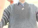 马登工装 美式复古针织亨利衫阿美咔叽竖条纹套头毛衣男秋季 黑色 XL 实拍图
