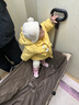 嘟嘟家儿童棉服冬装男童冬季加厚外套女童保暖棉袄宝宝卡通连帽童装上衣 黄色 80cm 实拍图