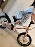 凤凰儿童自行车单车2-3-4-6-9-10岁男孩童车中大童女孩小孩宝宝脚踏车 珍珠粉 14寸 实拍图