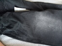 啄木鸟（TUCANO）牛仔裤男春秋季美式复古垂感潮流宽松阔腿港风休闲直筒男长裤 黑灰色 【春秋常规】 3XL （建议体重170-190斤） 实拍图