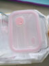 乐唯诗 耐热高硼硅玻璃保鲜盒 婴儿辅食高硼硅微波炉饭盒便当盒密封碗 乐溢透明粉【可微波】400+640ml 实拍图