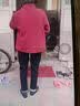 俞兆林中老年女装骐骥红加绒摇粒绒外套棉衣奶奶装加厚外套Y244U4014 实拍图